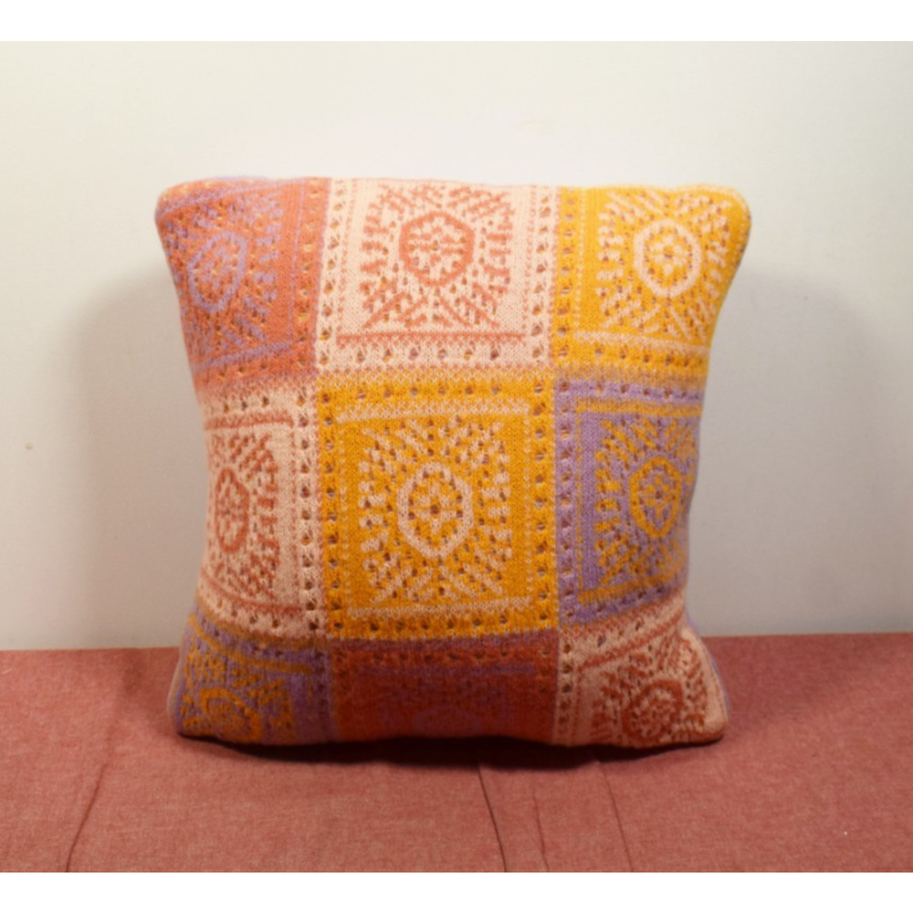 Cozy Bliss Flower Crochet Teen Treasured 16x16" Decorative Pillow*